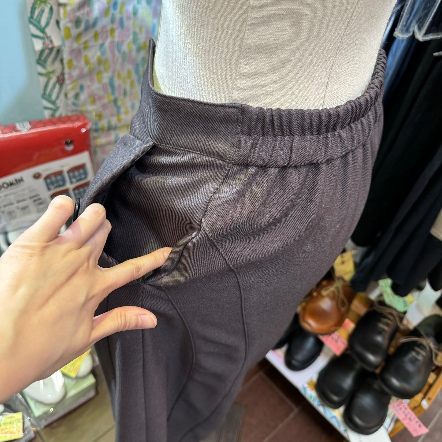 EXTRA20- Scena Brown Pants, 2 Colors, made in Japan