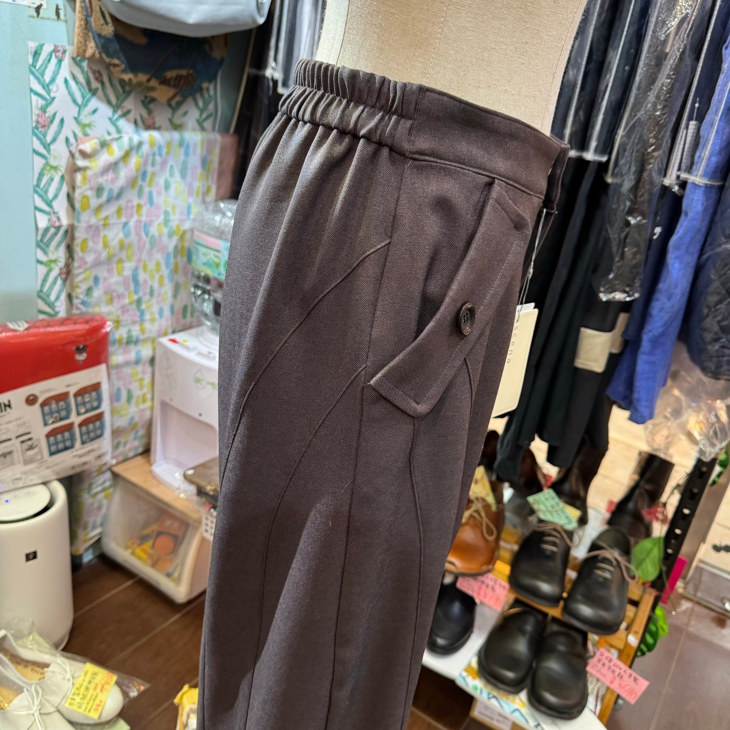 EXTRA20- Scena Brown Pants, 2 Colors, made in Japan
