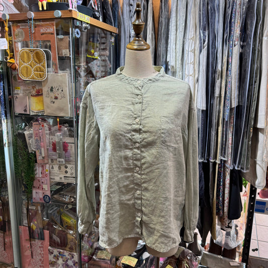 EXTRA20- Sun Valley Mint Linen Shirt