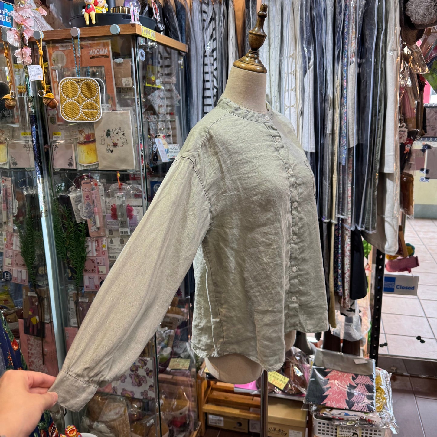 EXTRA20- Sun Valley Mint Linen Shirt