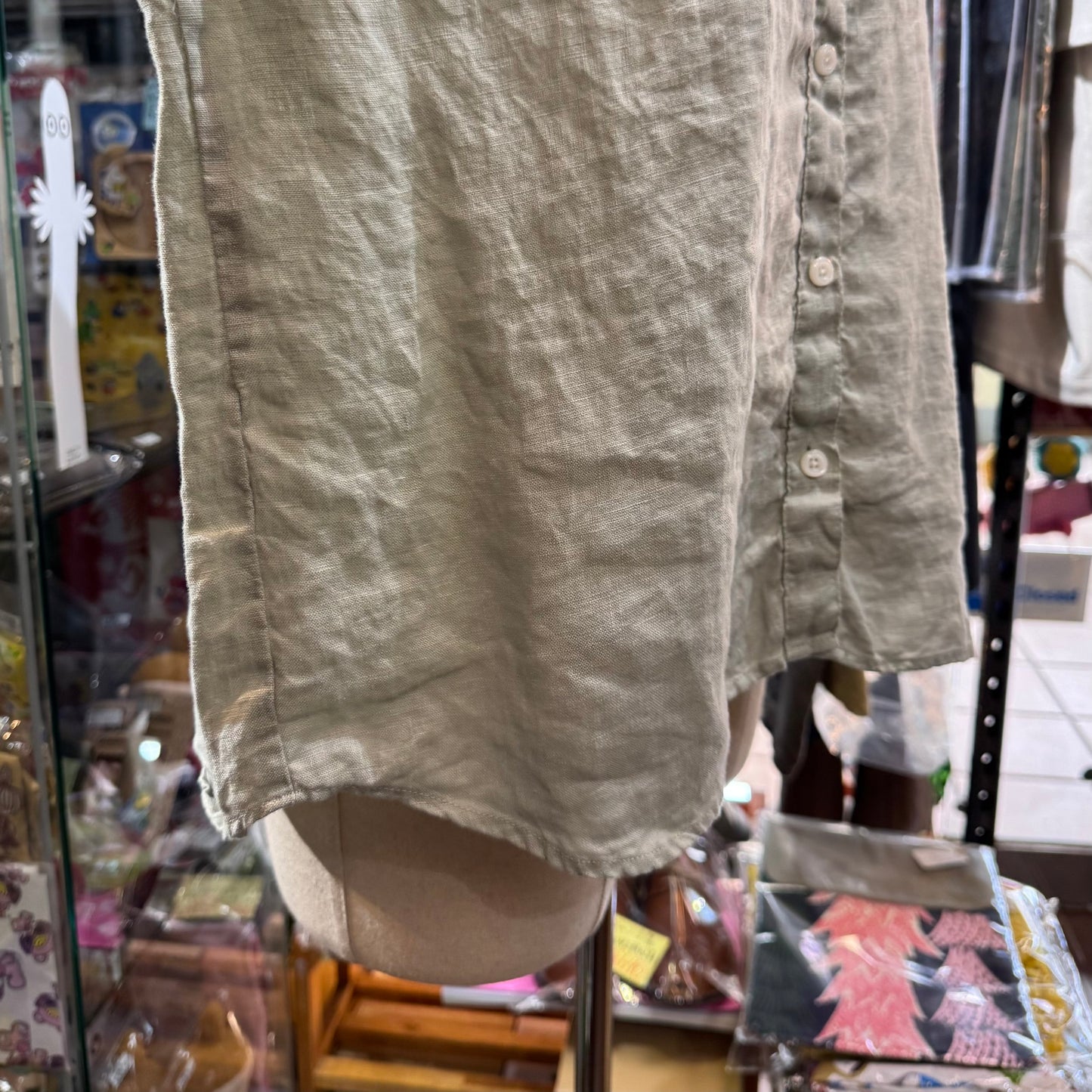 EXTRA20- Sun Valley Mint Linen Shirt