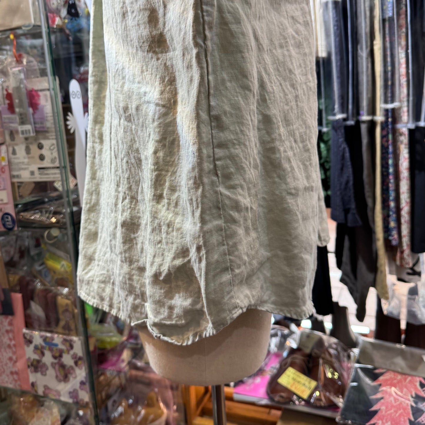 EXTRA20- Sun Valley Mint Linen Shirt