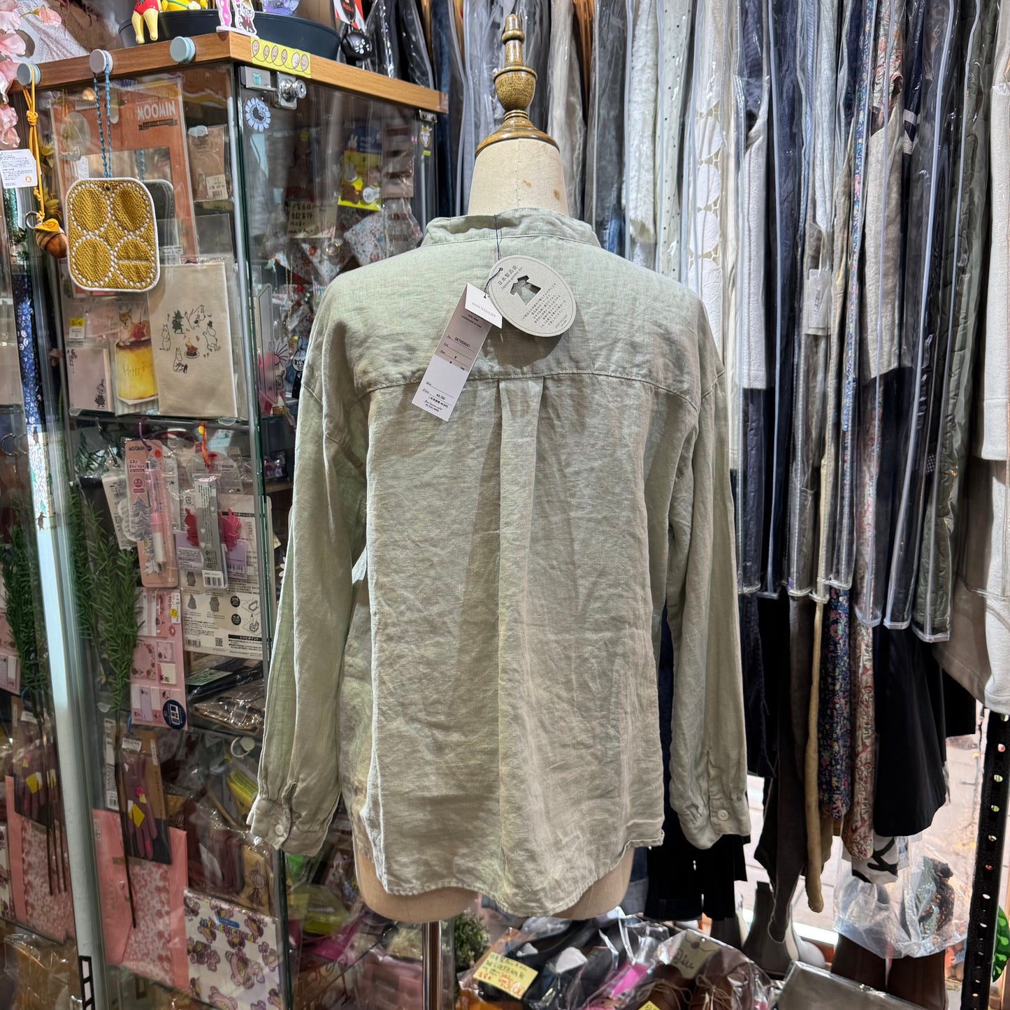 EXTRA20- Sun Valley Mint Linen Shirt