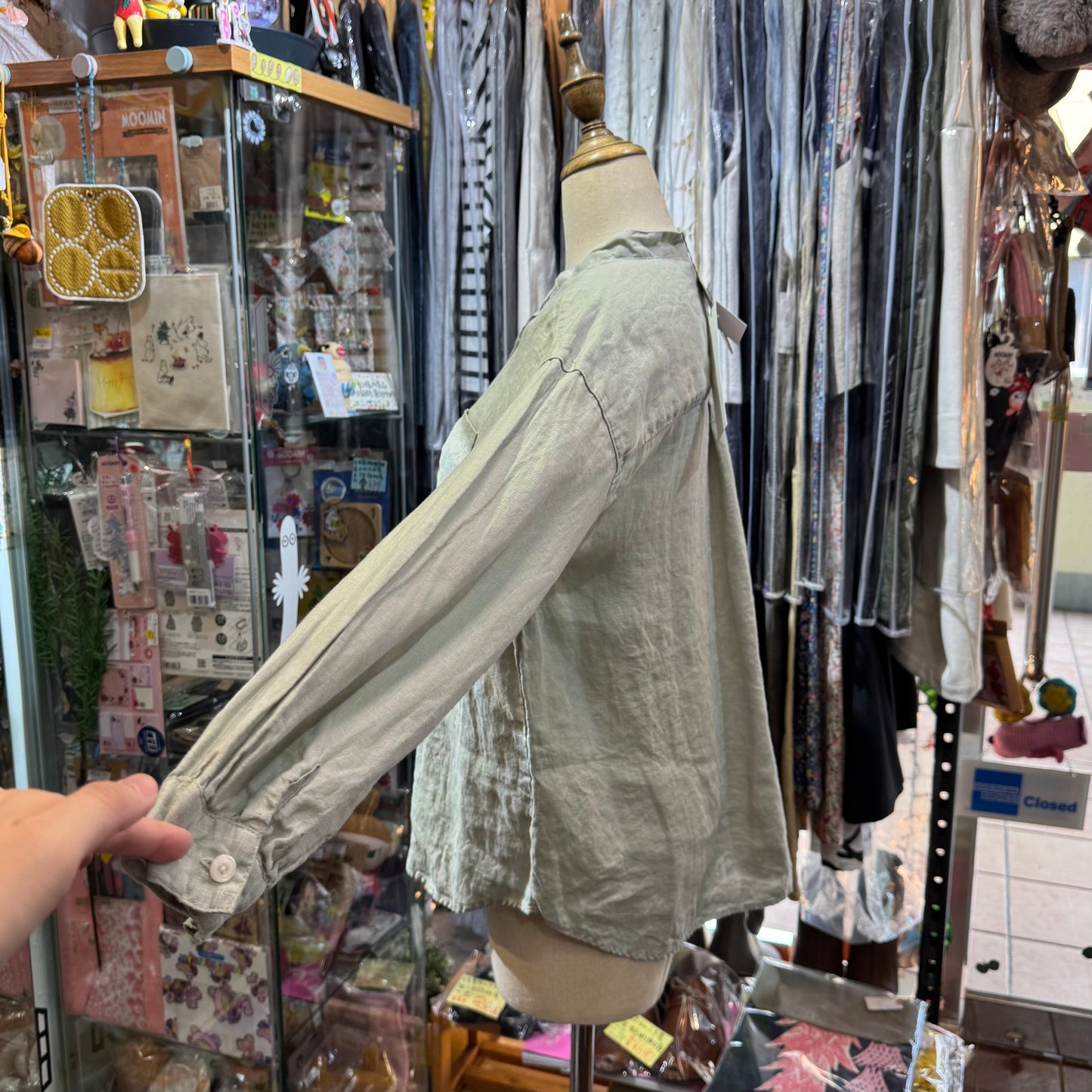 EXTRA20- Sun Valley Mint Linen Shirt