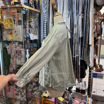 EXTRA30- Sun Valley Mint Linen Shirt