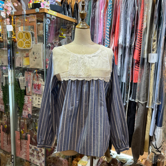 EXTRA20- Haupia Lace Patchwork Top, made in Japan