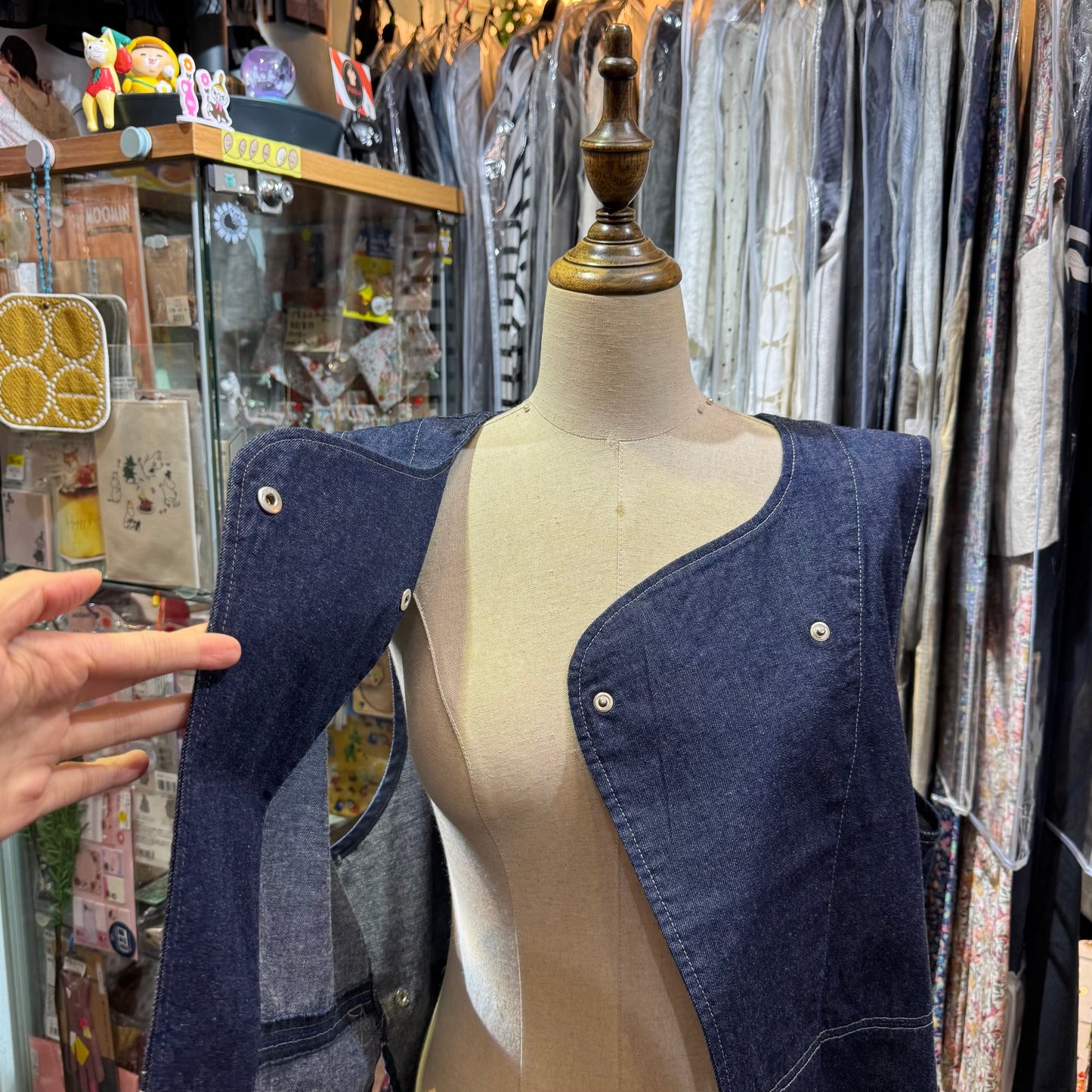 Lueuf Denim Vest, made in Japan