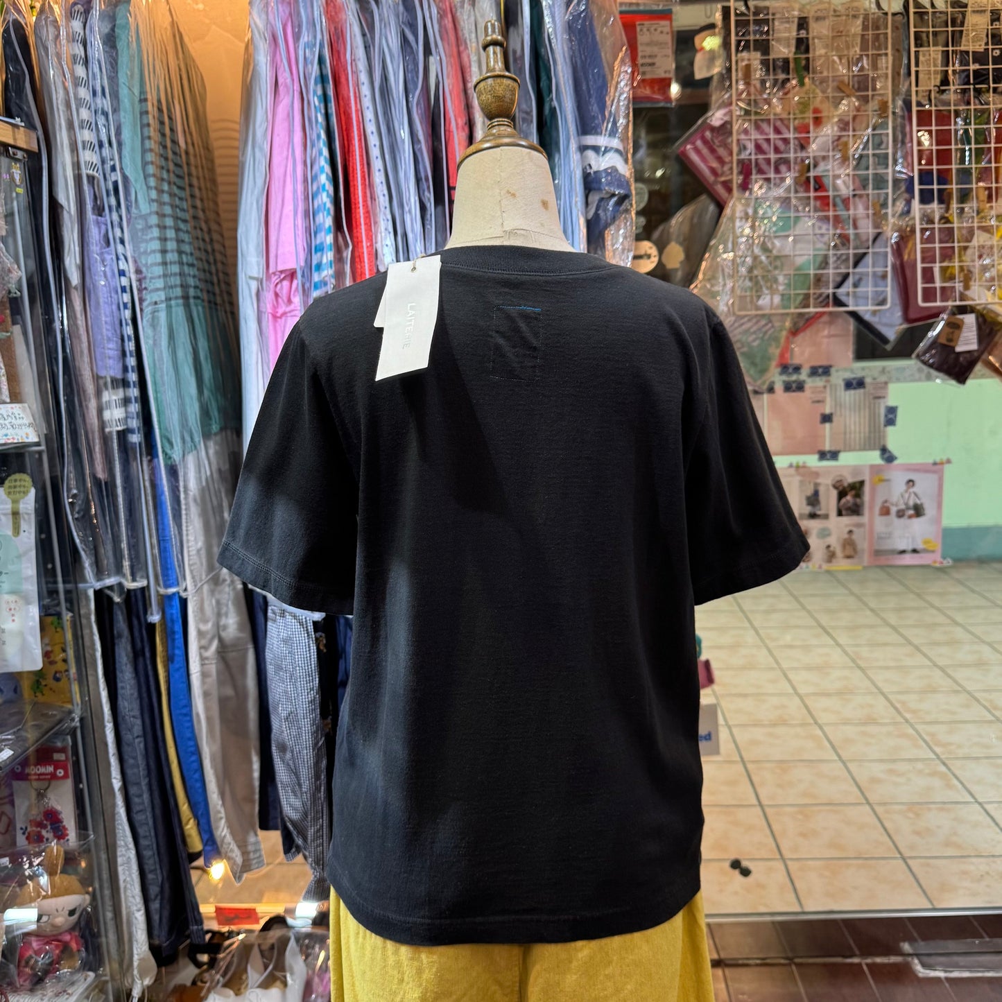Laiterie Black T-shirt, made in Japan