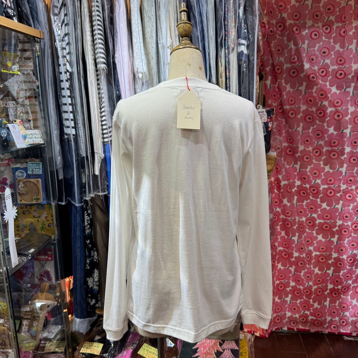 Sale- l'atelier du savon Grandma Embroidery T-shirt, 2 Colors