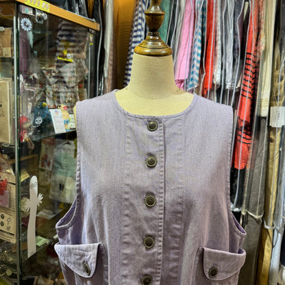 Tumugu Lavender Vest Top, made in Japan