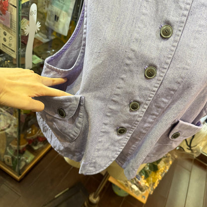 Tumugu Lavender Vest Top, made in Japan