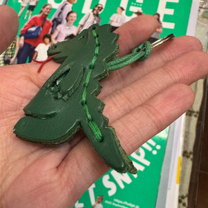 Couiera Dinosaur Cowhide Key Ring,  made in Japan