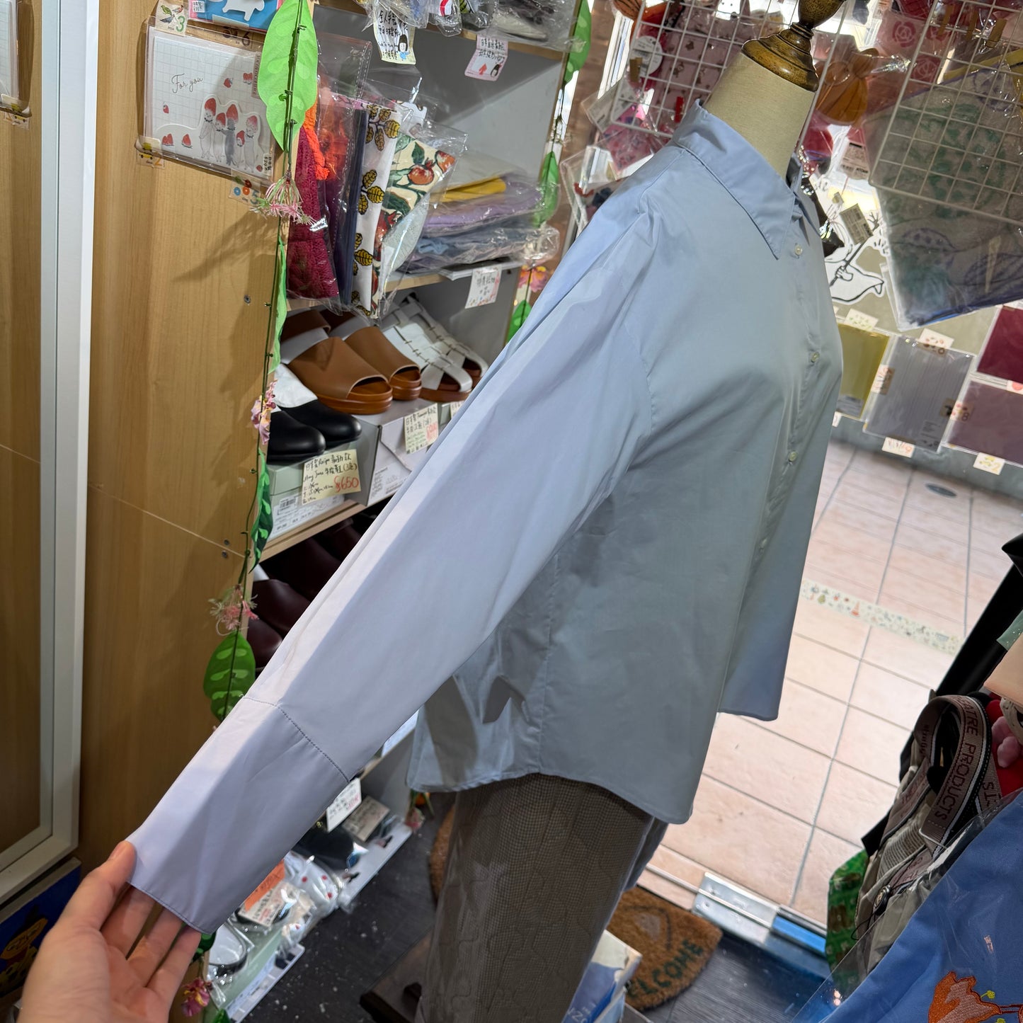 Chignon Blue Long Shirt