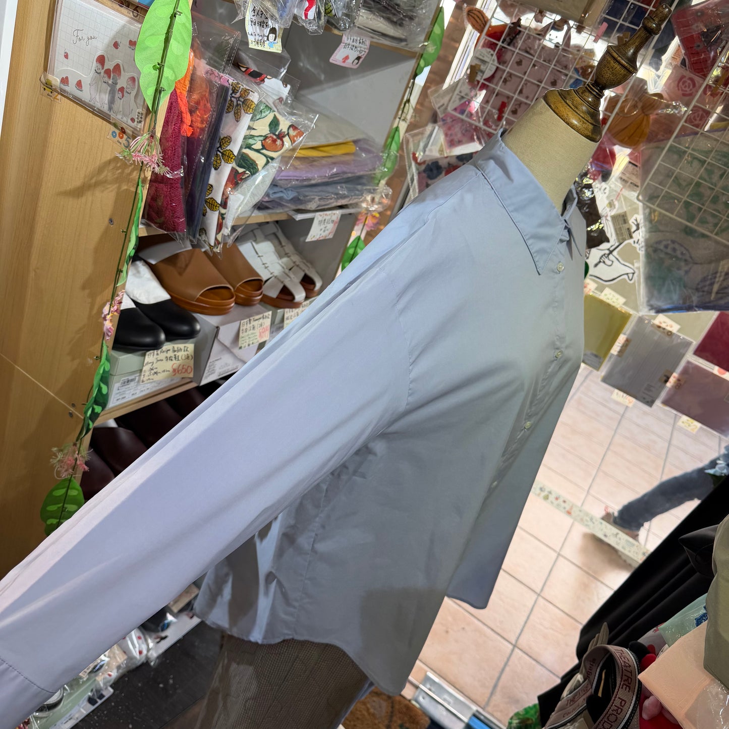 Chignon Blue Long Shirt