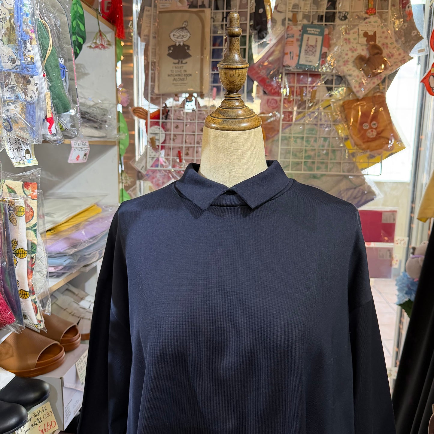 Siwaly fluid Long Blouse, 2 Colors, made in Japan