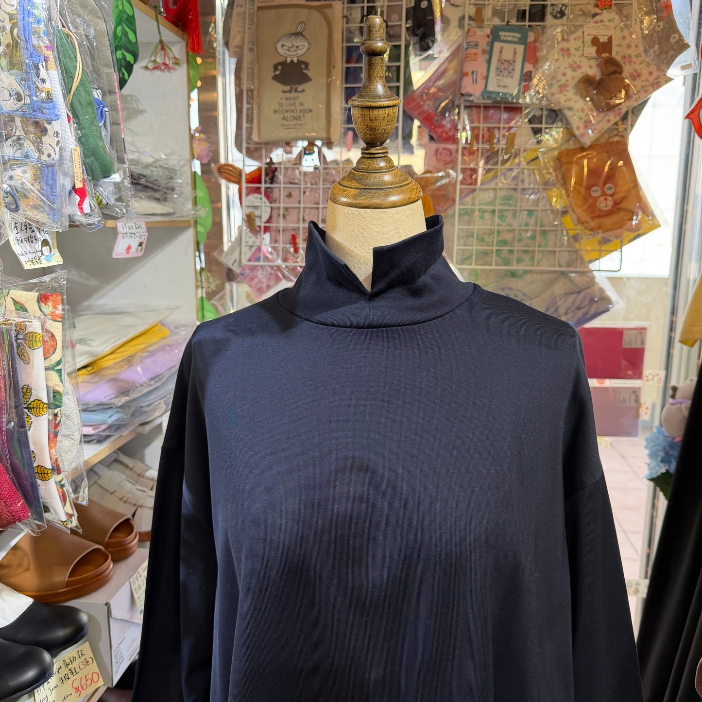 Siwaly fluid Long Blouse, 2 Colors, made in Japan