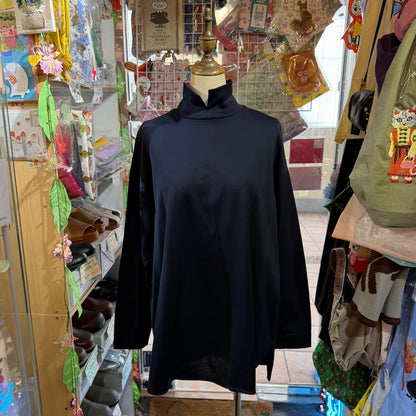 Siwaly fluid Long Blouse, 2 Colors, made in Japan