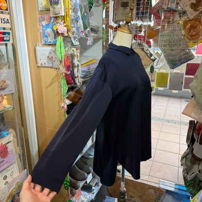 Siwaly fluid Long Blouse, 2 Colors, made in Japan