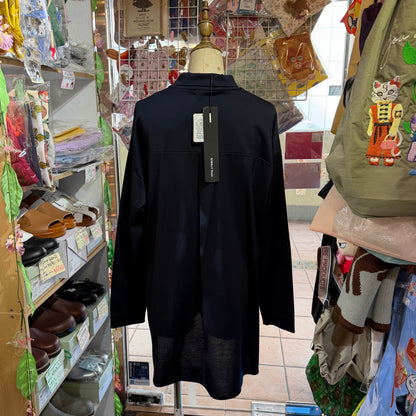Siwaly fluid Long Blouse, 2 Colors, made in Japan