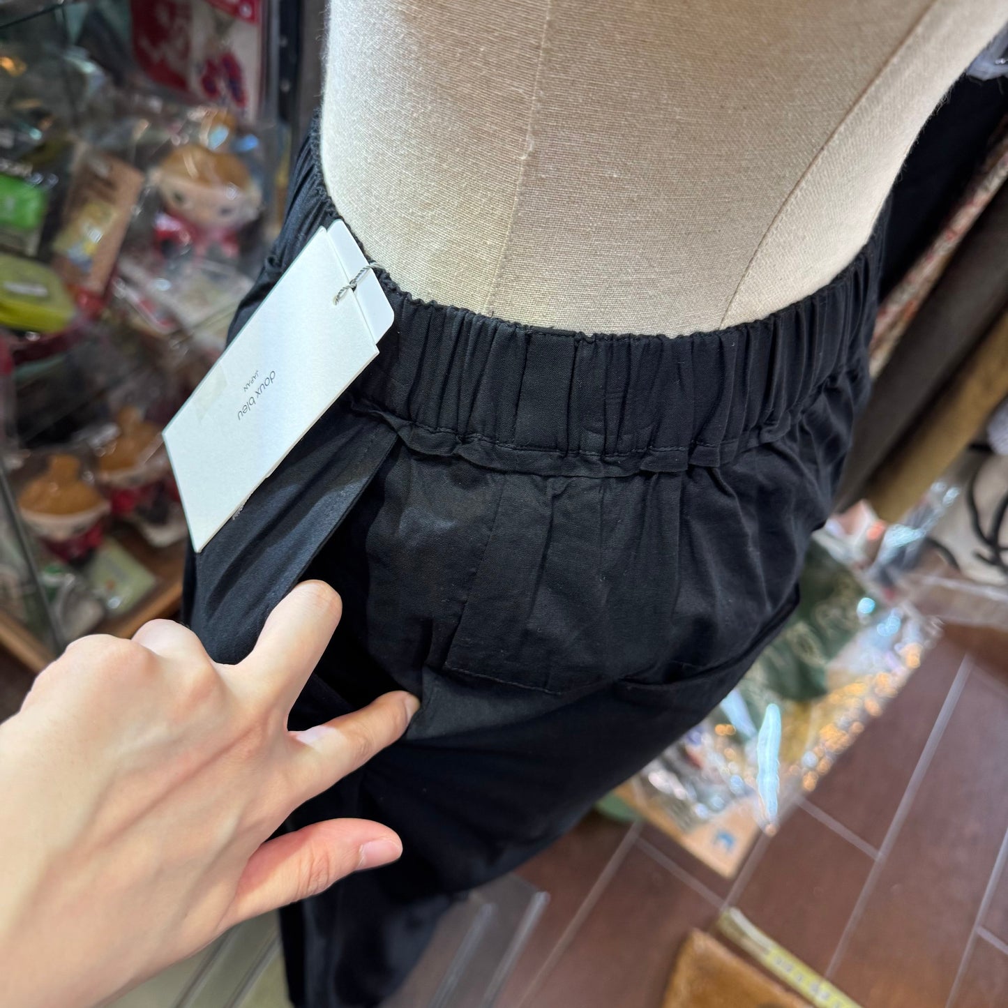 Doux Bleu Bkack Pants, made in India