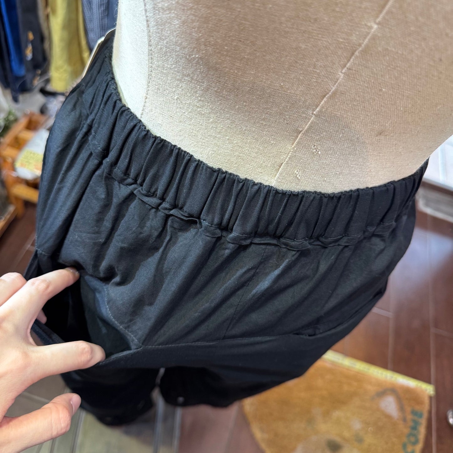 Doux Bleu Bkack Pants, made in India