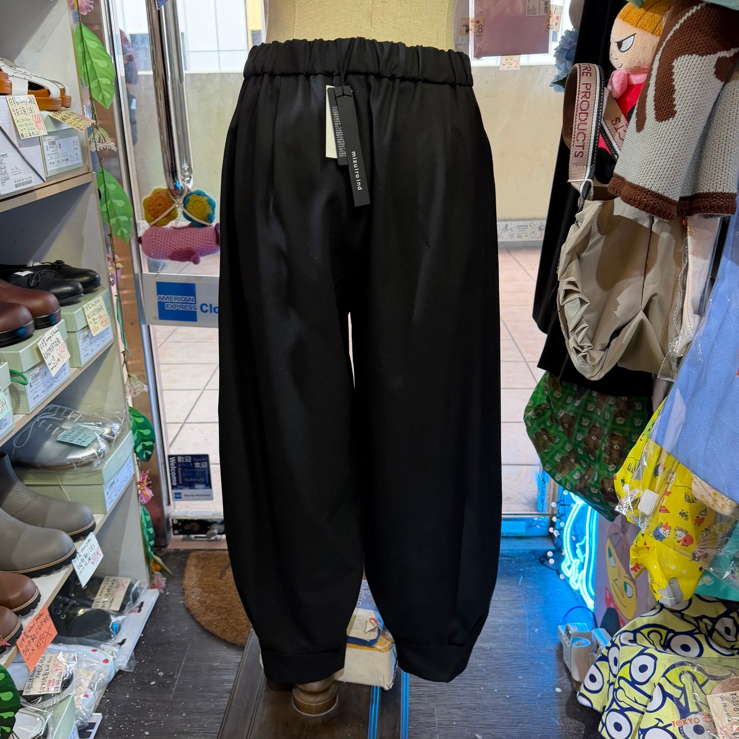 Mizuiro Ind Black Pants, made in Japan
