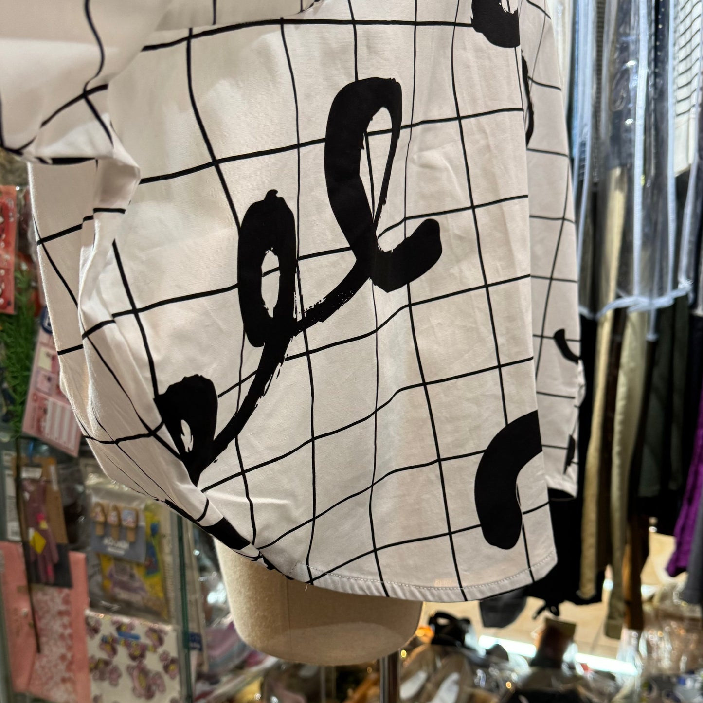 Sale- Frankygrow White Printed Top, Size F2, made in Japan
