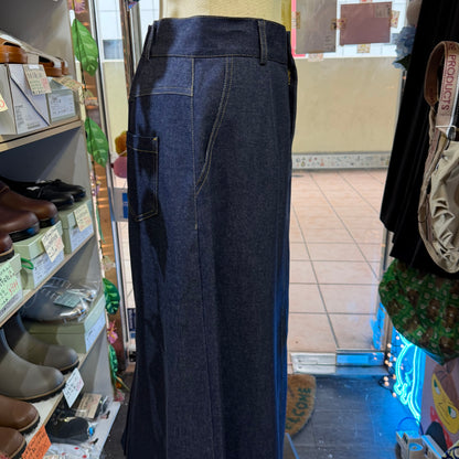 Sale- Trois Long Denim Skirt, made in Japan