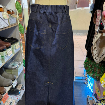 Sale- Trois Long Denim Skirt, made in Japan