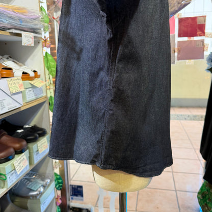 Ouvert Round Collar Denim Shirt, made in Japan