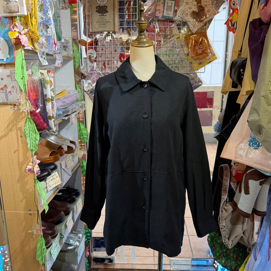 Midiumisolid Black Jacket, made in Japan