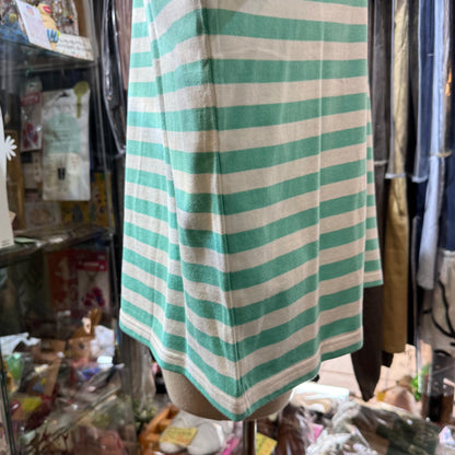 EXTRA30- Diaries Mint Striped T-shirt, made in Japan