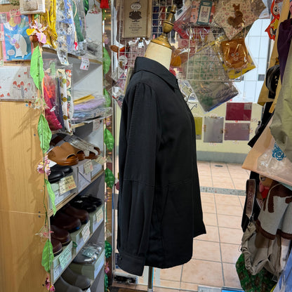 Midiumisolid Black Jacket, made in Japan