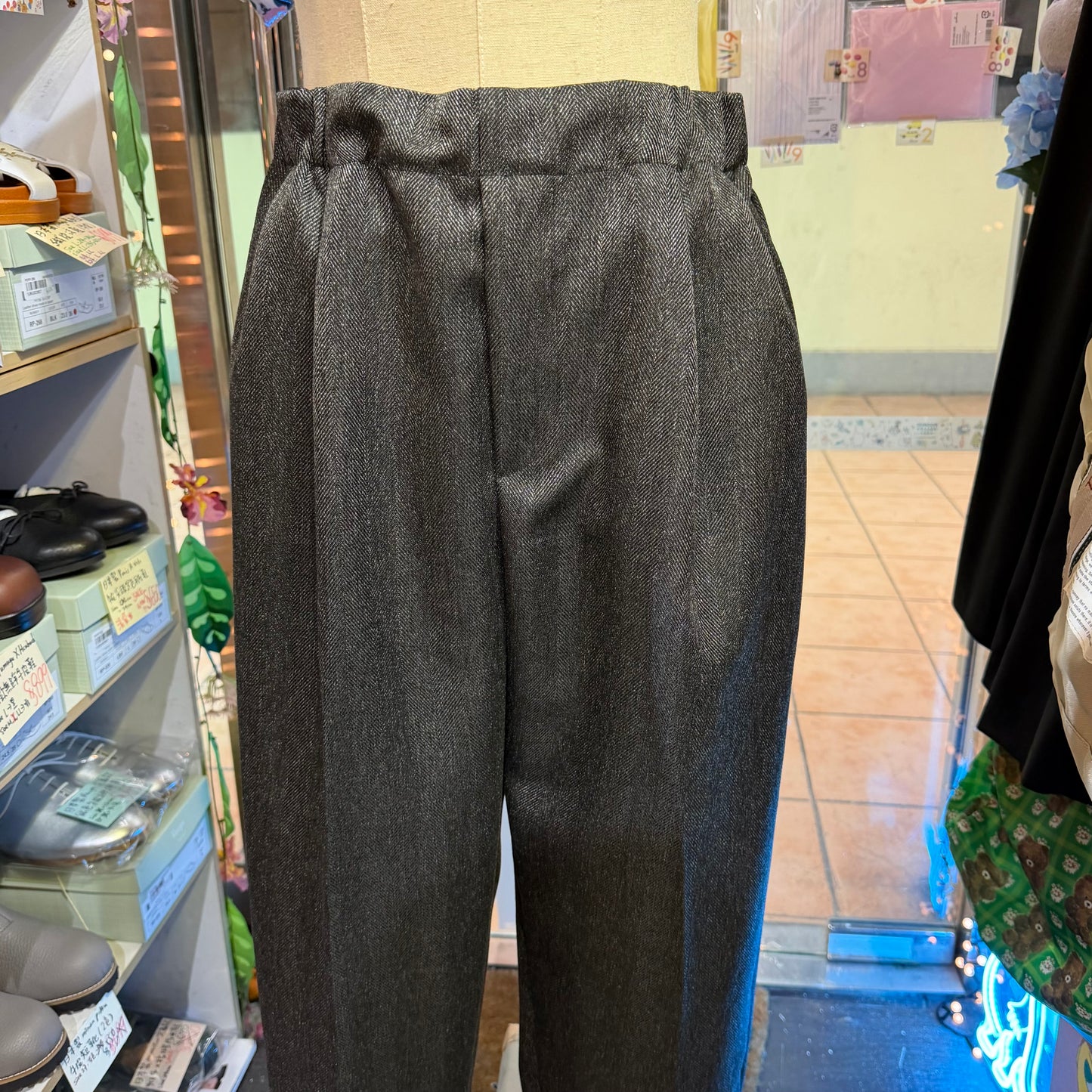 Mizuiro Ind Charcoal Pants, made in Japan
