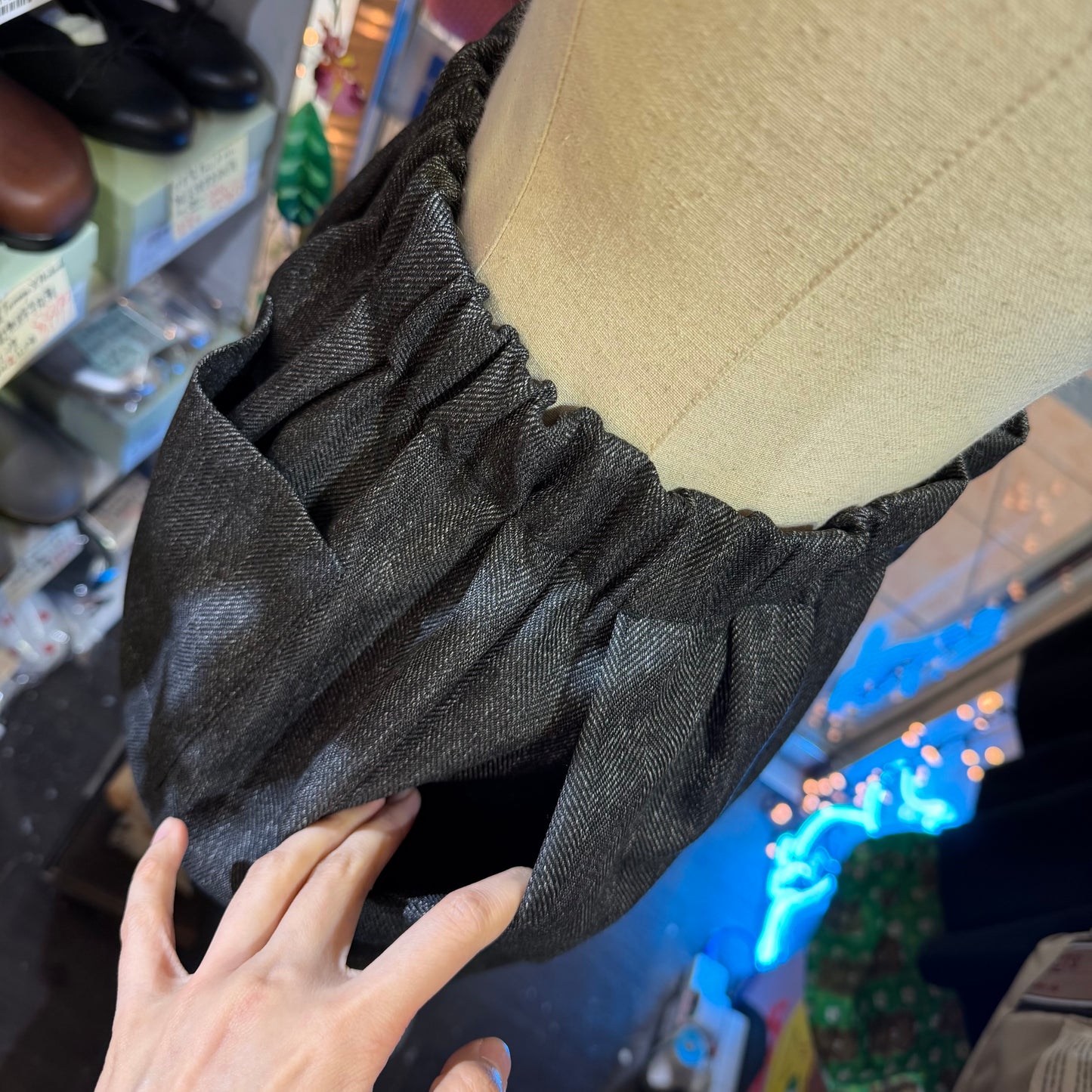 Mizuiro Ind Charcoal Pants, made in Japan