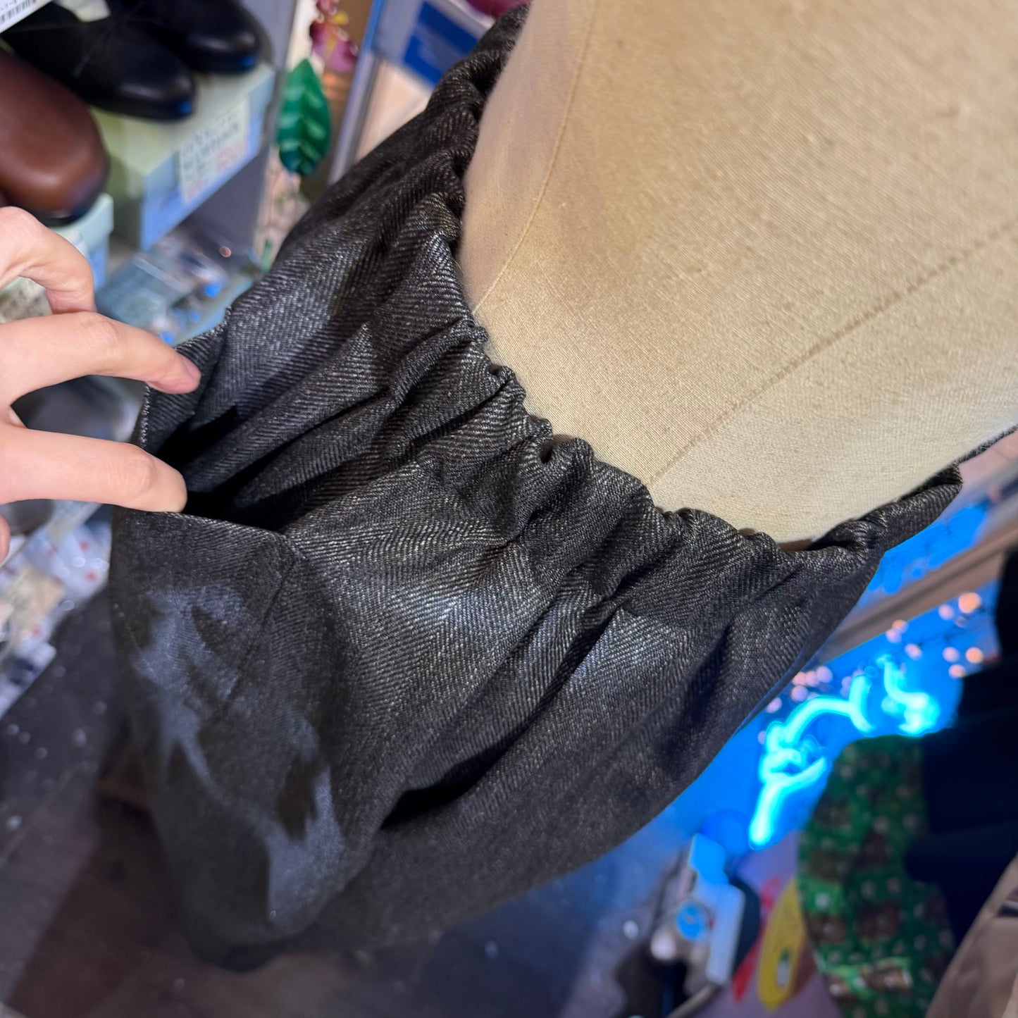 Mizuiro Ind Charcoal Pants, made in Japan