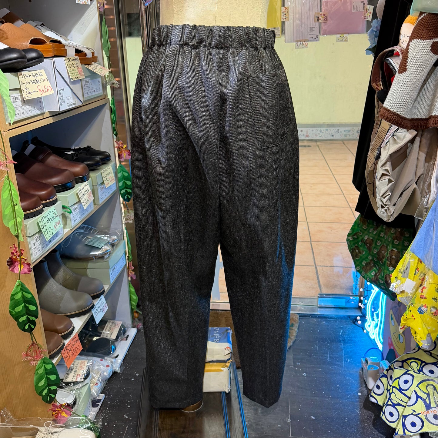 Mizuiro Ind Charcoal Pants, made in Japan