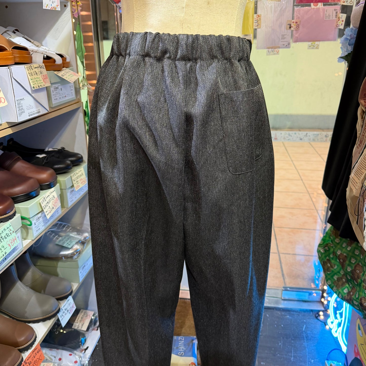 Mizuiro Ind Charcoal Pants, made in Japan