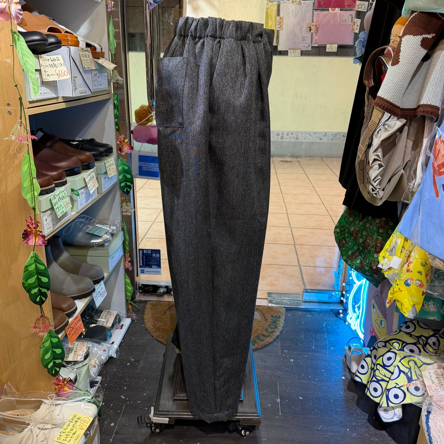 Mizuiro Ind Charcoal Pants, made in Japan
