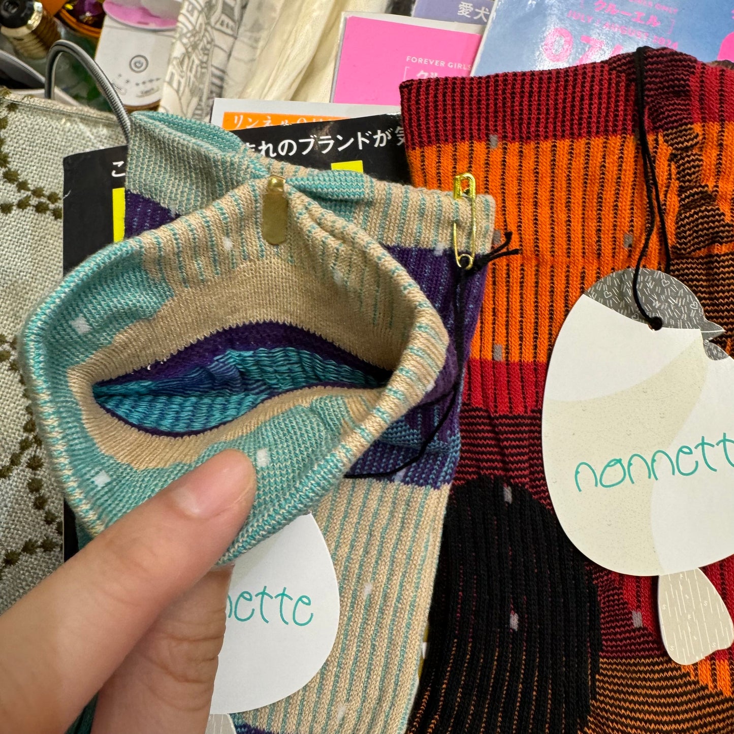Nonnette Planet Socks, 3 Colors, made in Japan (#344)