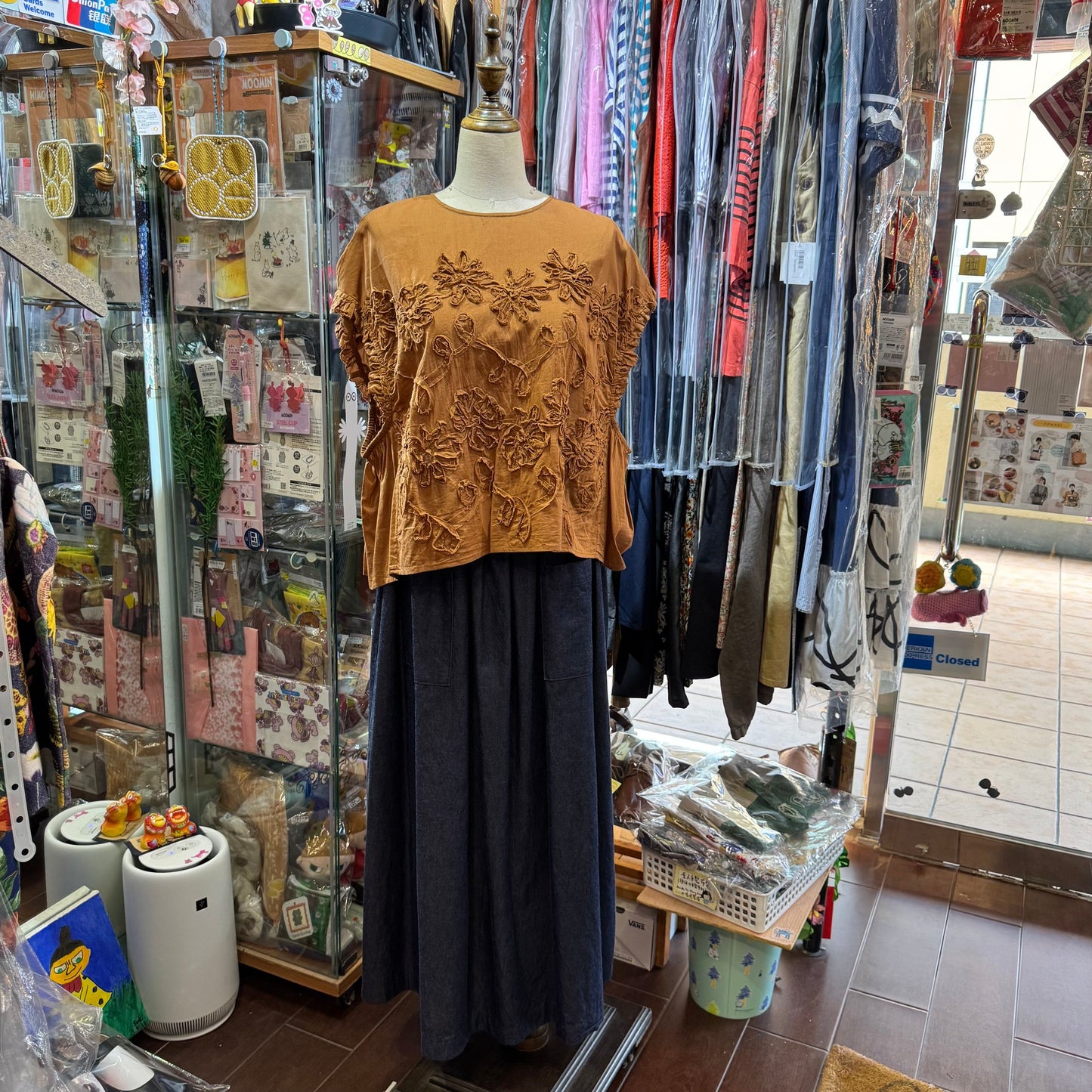 Sale- Diaries Denim Skirt, made in Japan