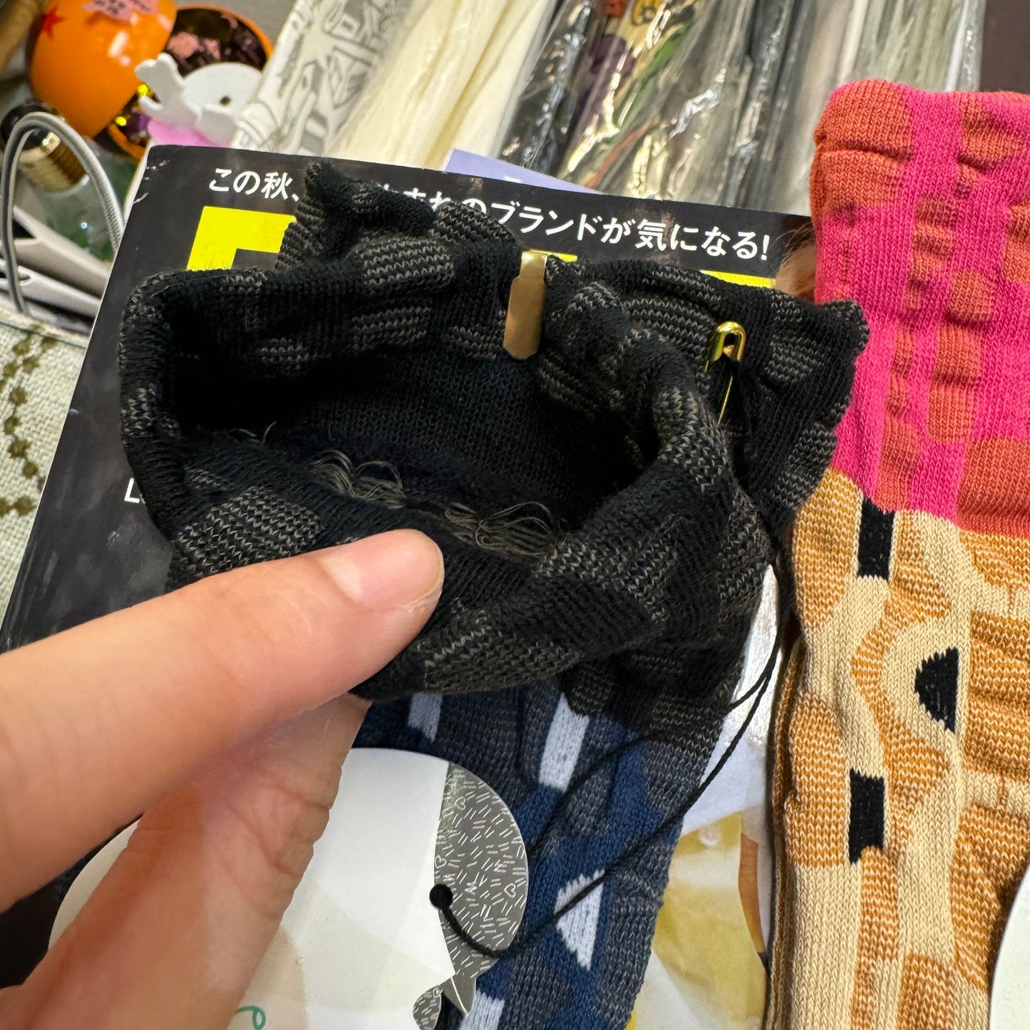 Nonnette Art deco Socks, 2 Colors, made in Japan