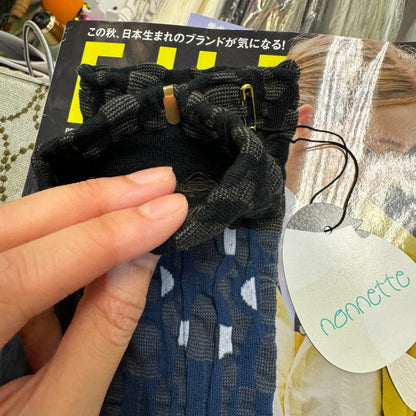Nonnette Art deco Socks, 2 Colors, made in Japan