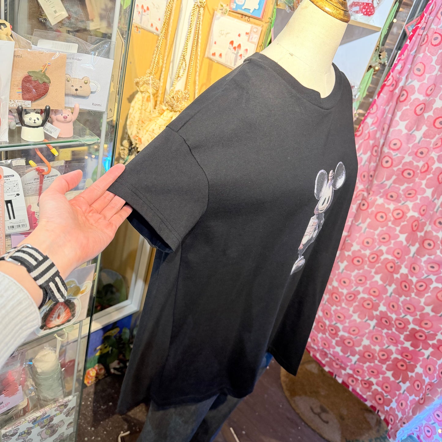 Sale- Bedsidedrama Mickey Mouse Long T-shirt, made in Japan