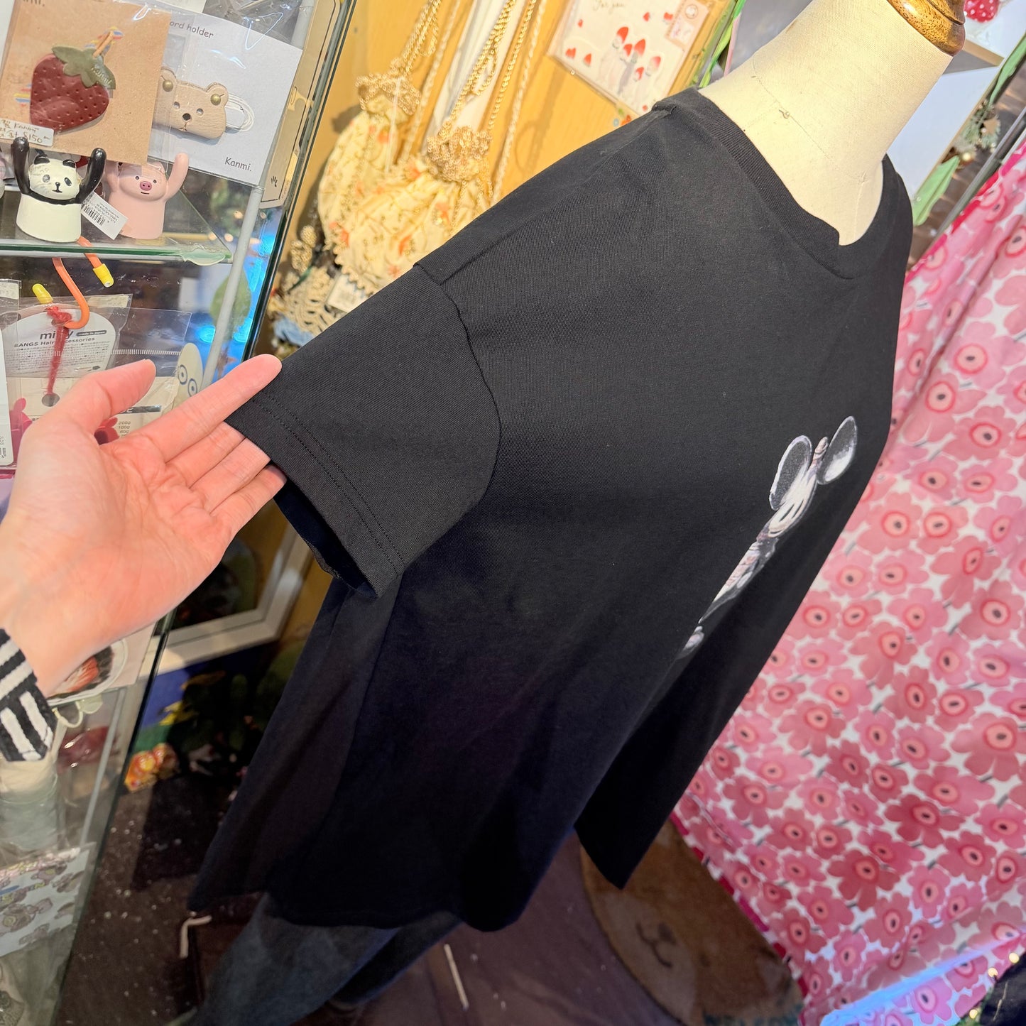 Sale- Bedsidedrama Mickey Mouse Long T-shirt, made in Japan