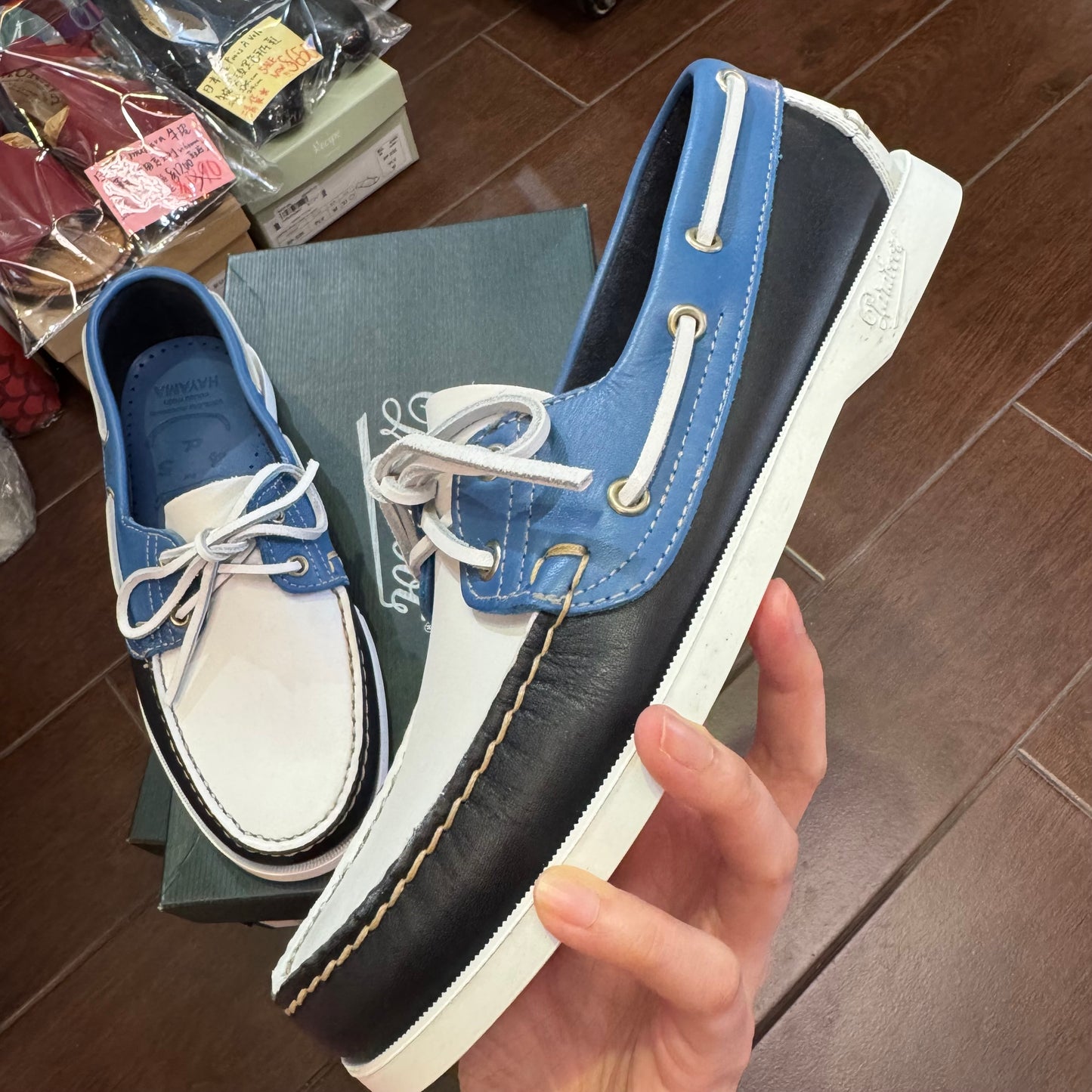Crazy Sale- Paraboot X 45R Marine Boat Leather Loafer, 2 Colors, made in Spain, size UK6.6 only