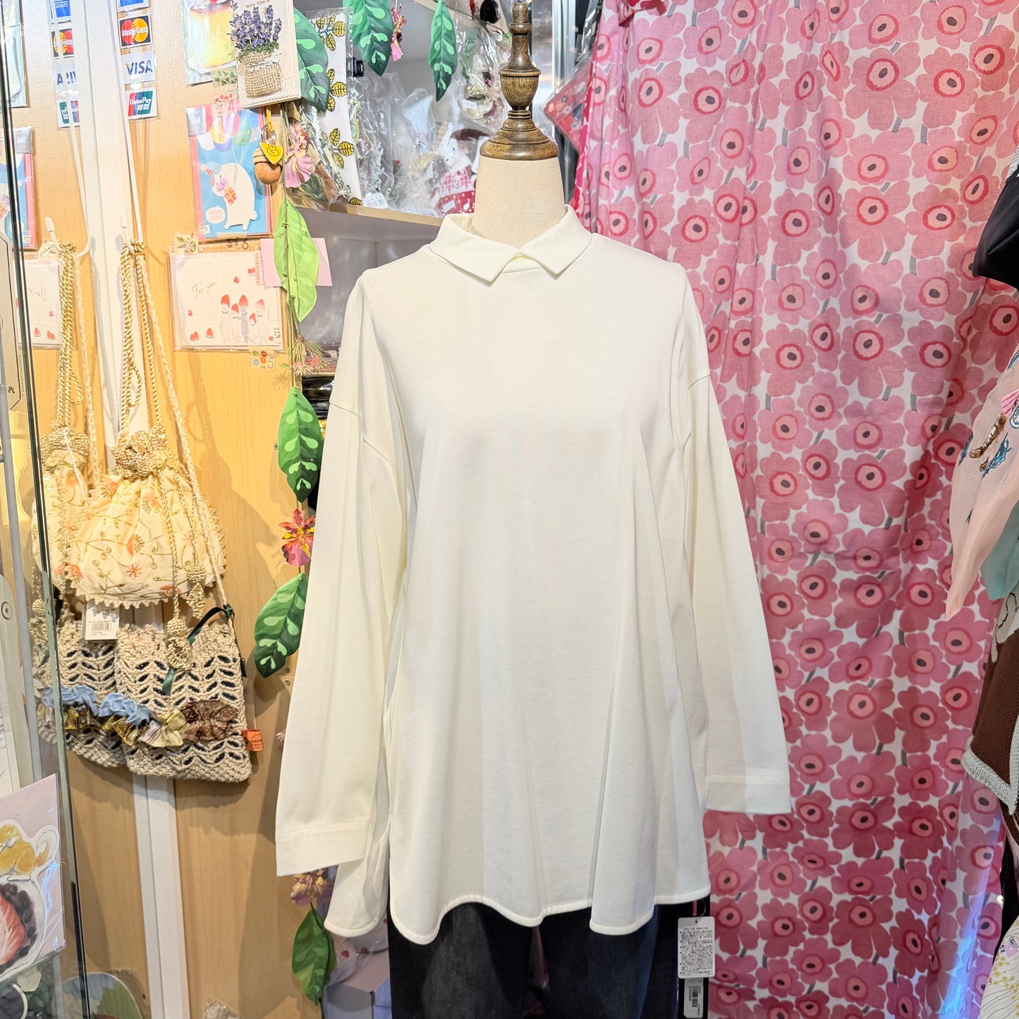 Siwaly fluid Long Blouse, 2 Colors, made in Japan
