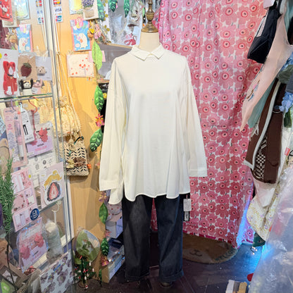 Siwaly fluid Long Blouse, 2 Colors, made in Japan