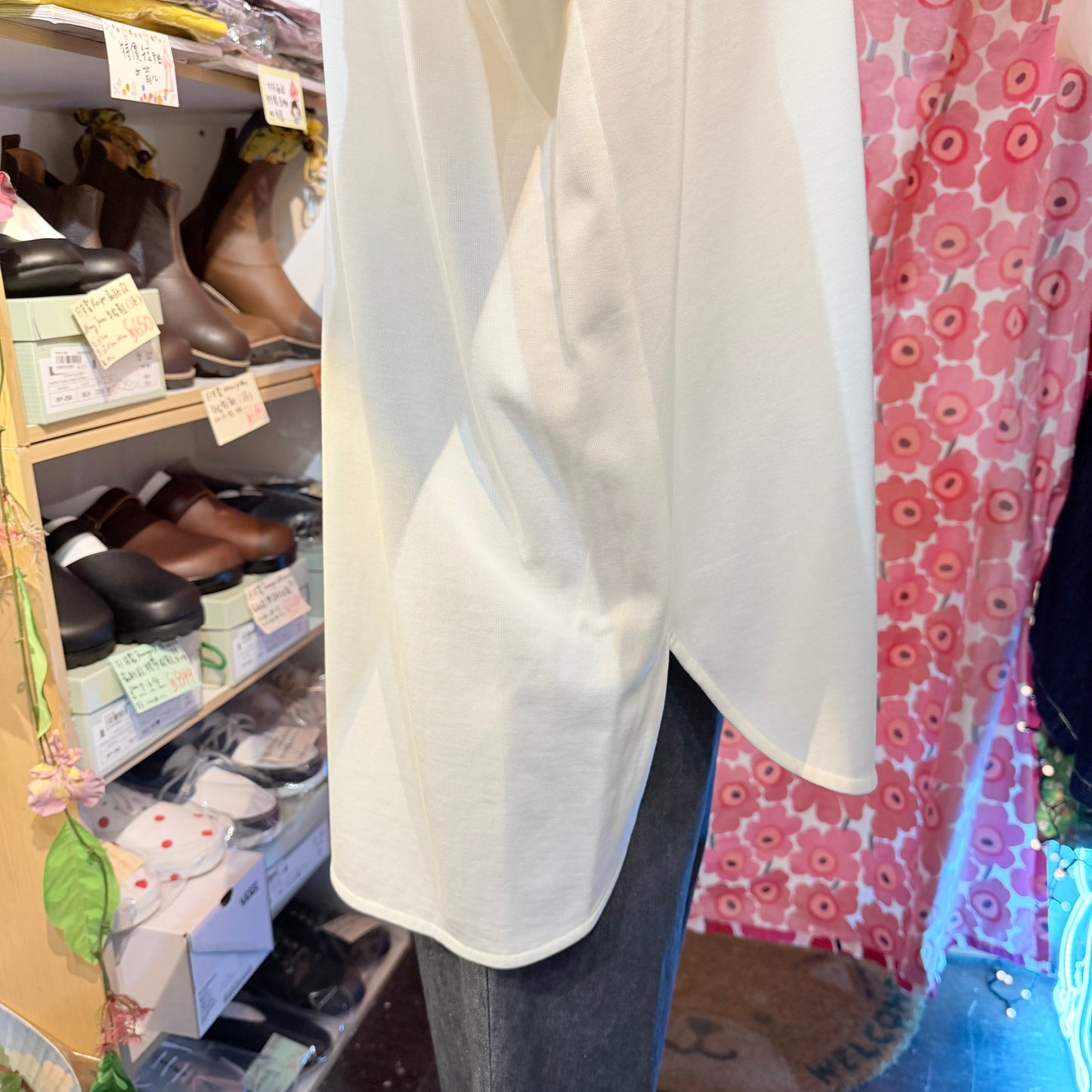 Siwaly fluid Long Blouse, 2 Colors, made in Japan