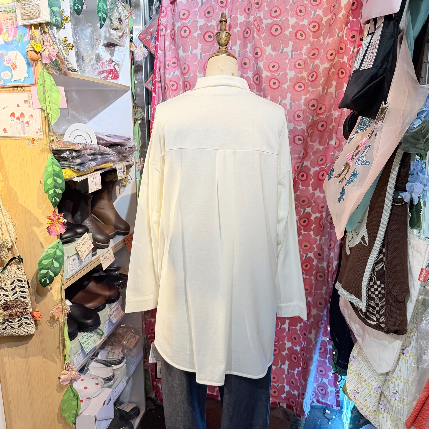 Siwaly fluid Long Blouse, 2 Colors, made in Japan